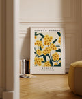 Yellow flowers wall art