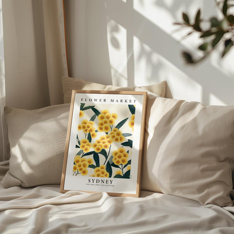 Bedroom flower poster