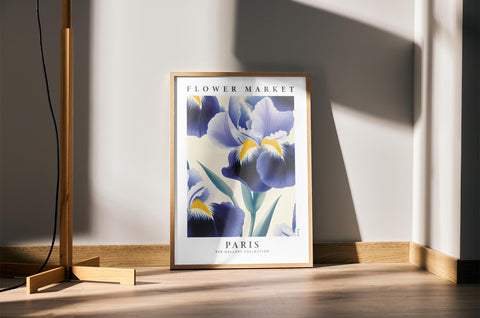 iris flower poster