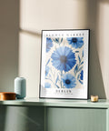 Berlin blue cornflower wall art