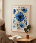 Botanical flower market print