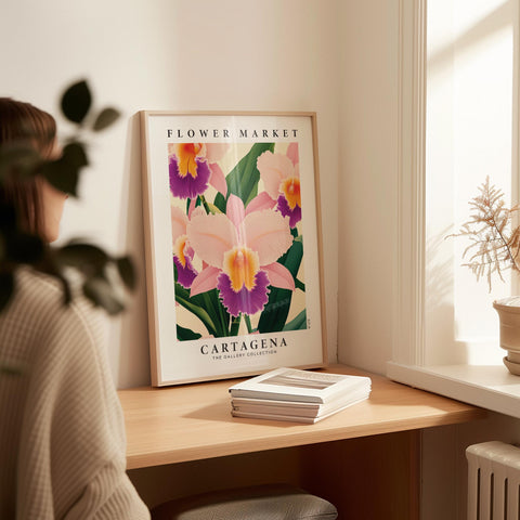 Iconic orchid flower poster