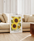 modern sunflower wall art