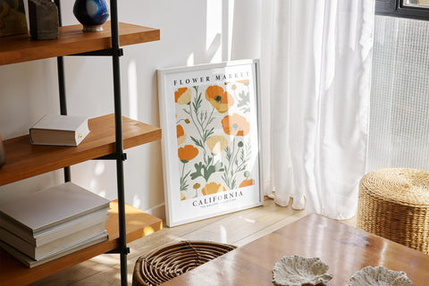 Trendy Boho Flower Poster