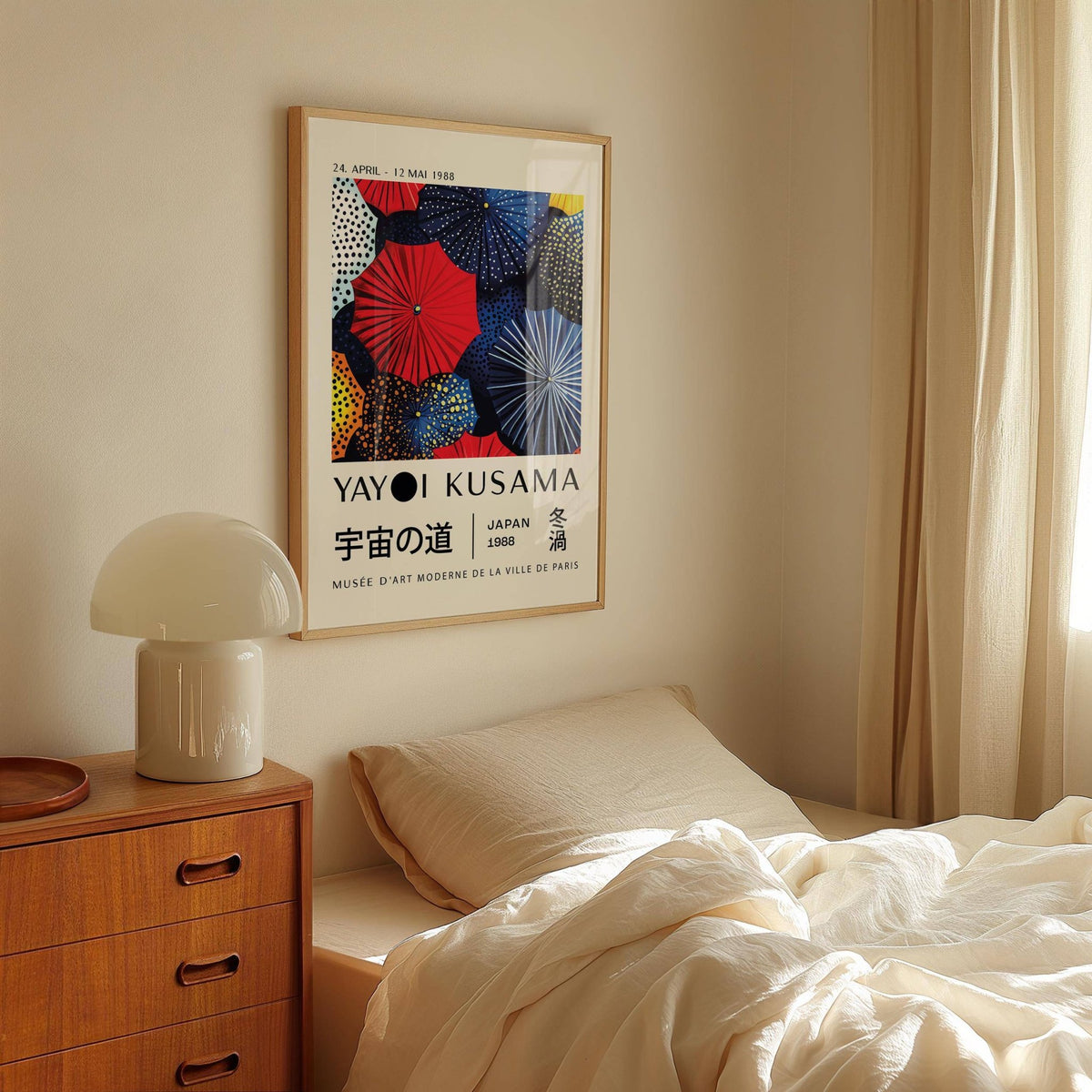 Large Japanese home decor print for statement wall art