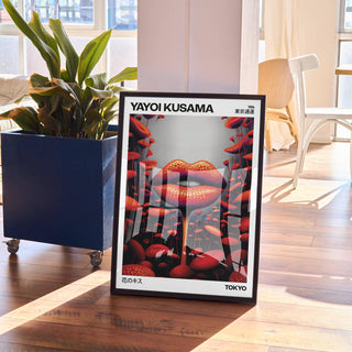 Premium-quality funky red lips strange wall art for art enthusiasts