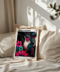 Hummingbird poster for girls&#39; bedroom aesthetic decor.