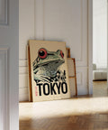 Classy wall art gift featuring a vintage frog design.