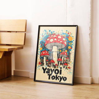 Modern Japanese vintage prints with Tokyo urban elements