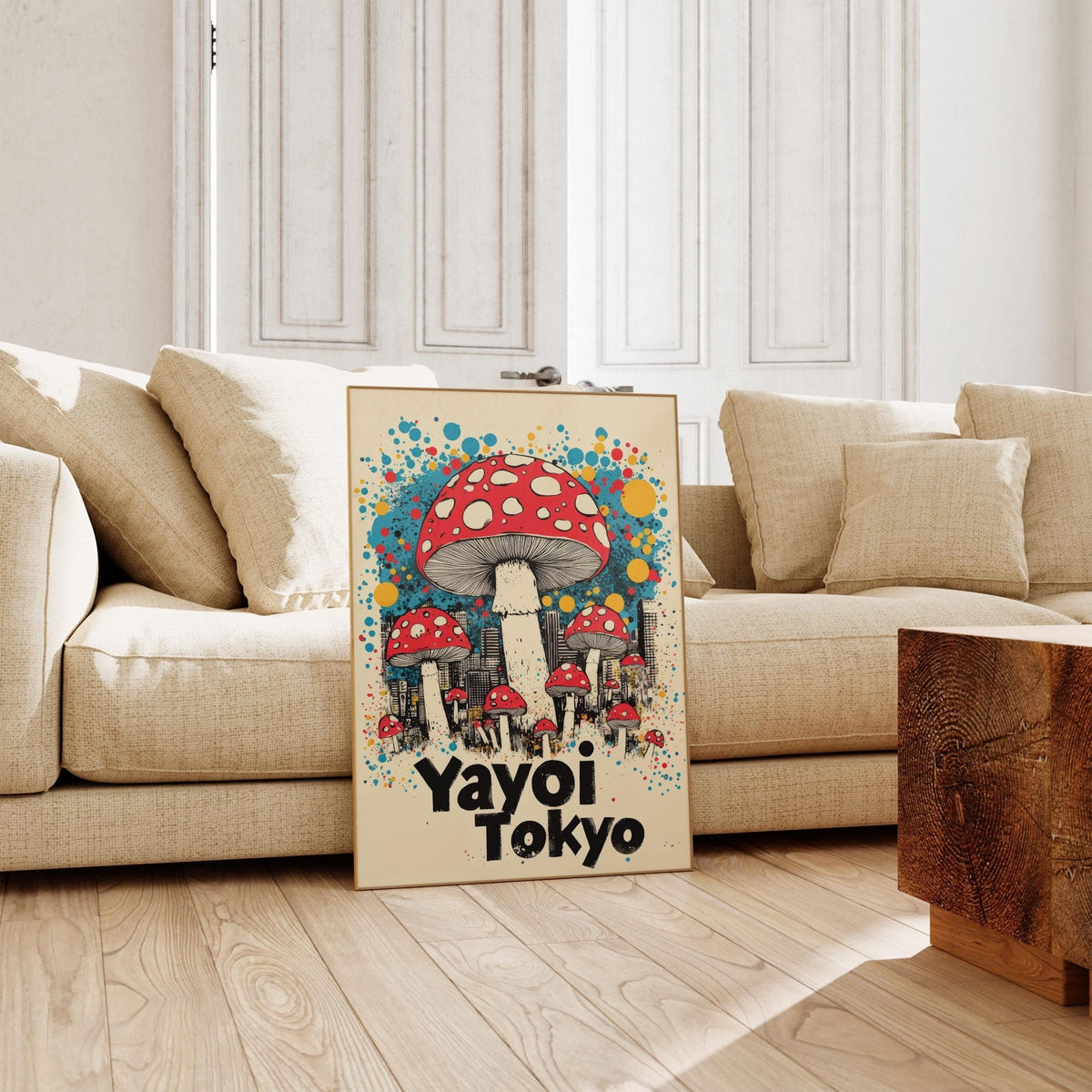 Bold Japanese vintage prints with psychedelic art influences