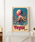 Octopus poster for unique and colorful home decor