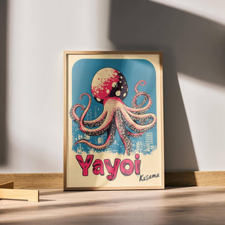 Striking marine octopus poster art with vintage flair for home settings