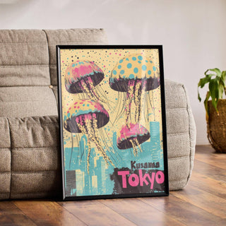 Pastel-toned Japan retro poster ideal for eclectic home decor