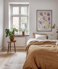 Bedroom flower market poster