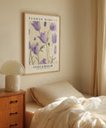 Floral wall art for bedroom