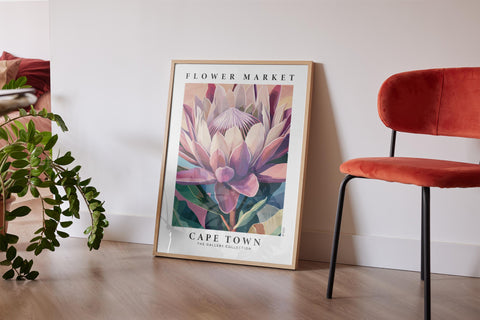 Travel-inspired Cape Town poster