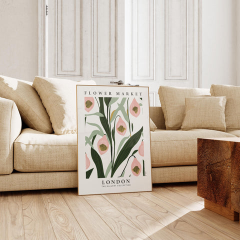 Botanical flower art print