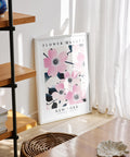 Blush dogwood art for living room