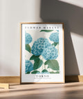 Hydrangea floral poster