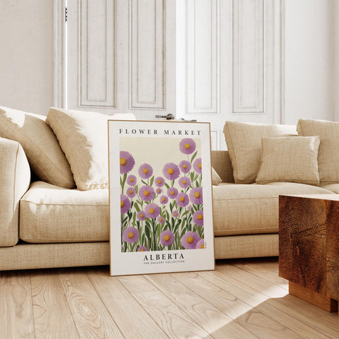 Daisy art print for living room