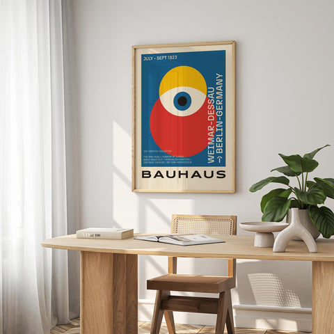 Large Bauhaus poster art, perfect for home and office walls.