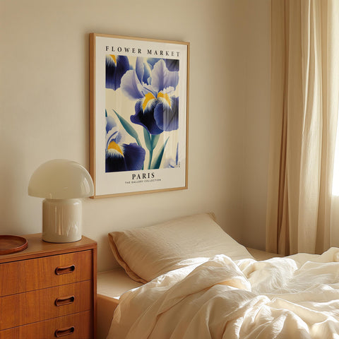 Floral wall art for bedroom