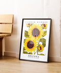 sunflower wall art print