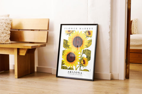 sunflower wall art print