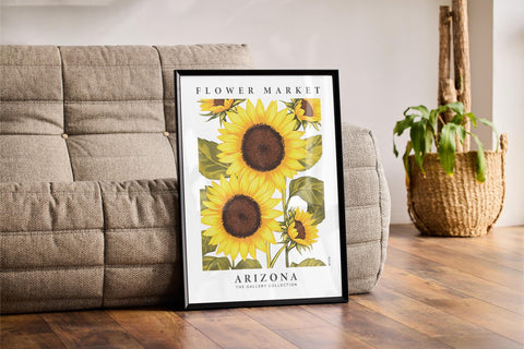 arizona flower market sunflower art