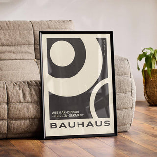 Bauhaus-inspired minimalist abstract art prints