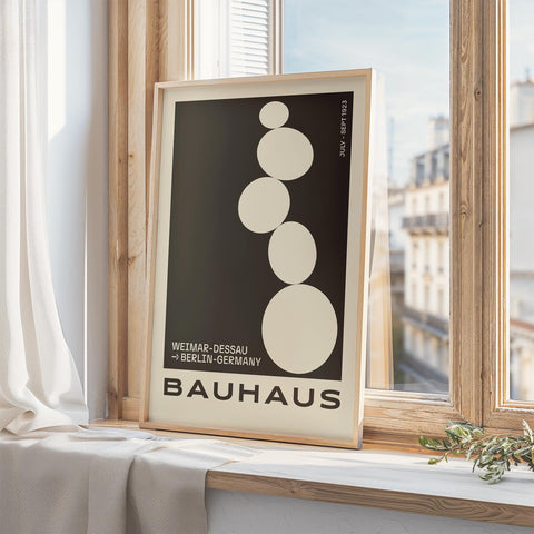 Large Bauhaus art print for meditation rooms.