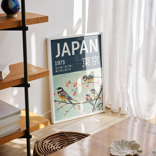 Japanese bird wall art for serene and peaceful living spaces