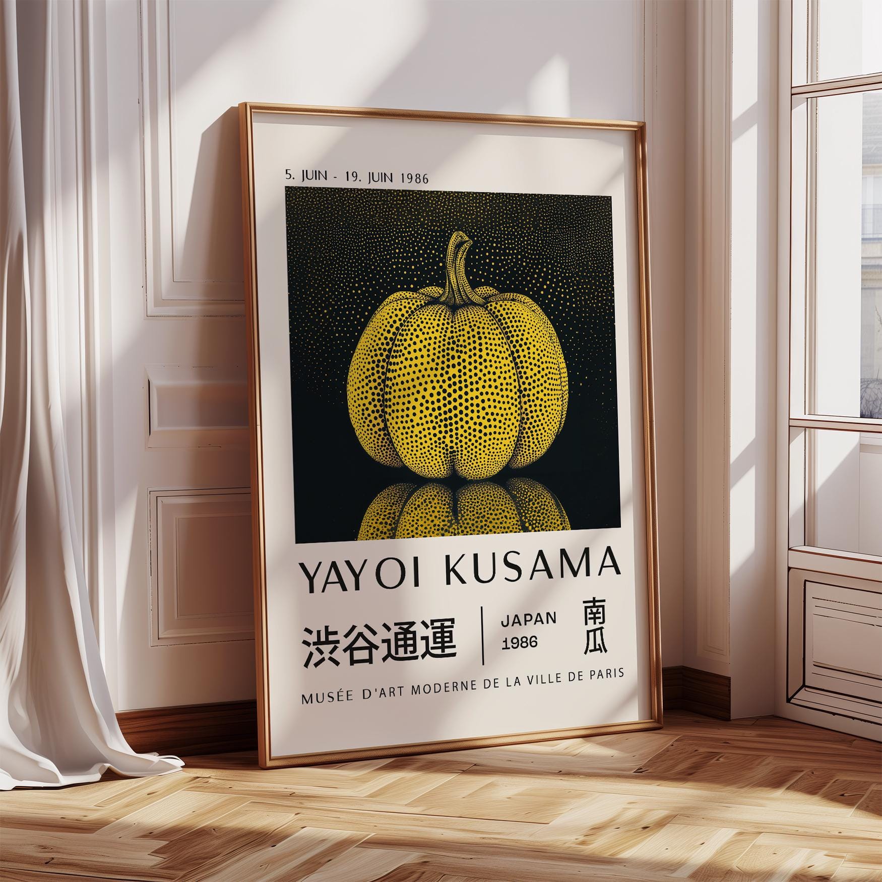 Yayoi Kusama Pumpkin Art Print | Modern Polka Dot Art