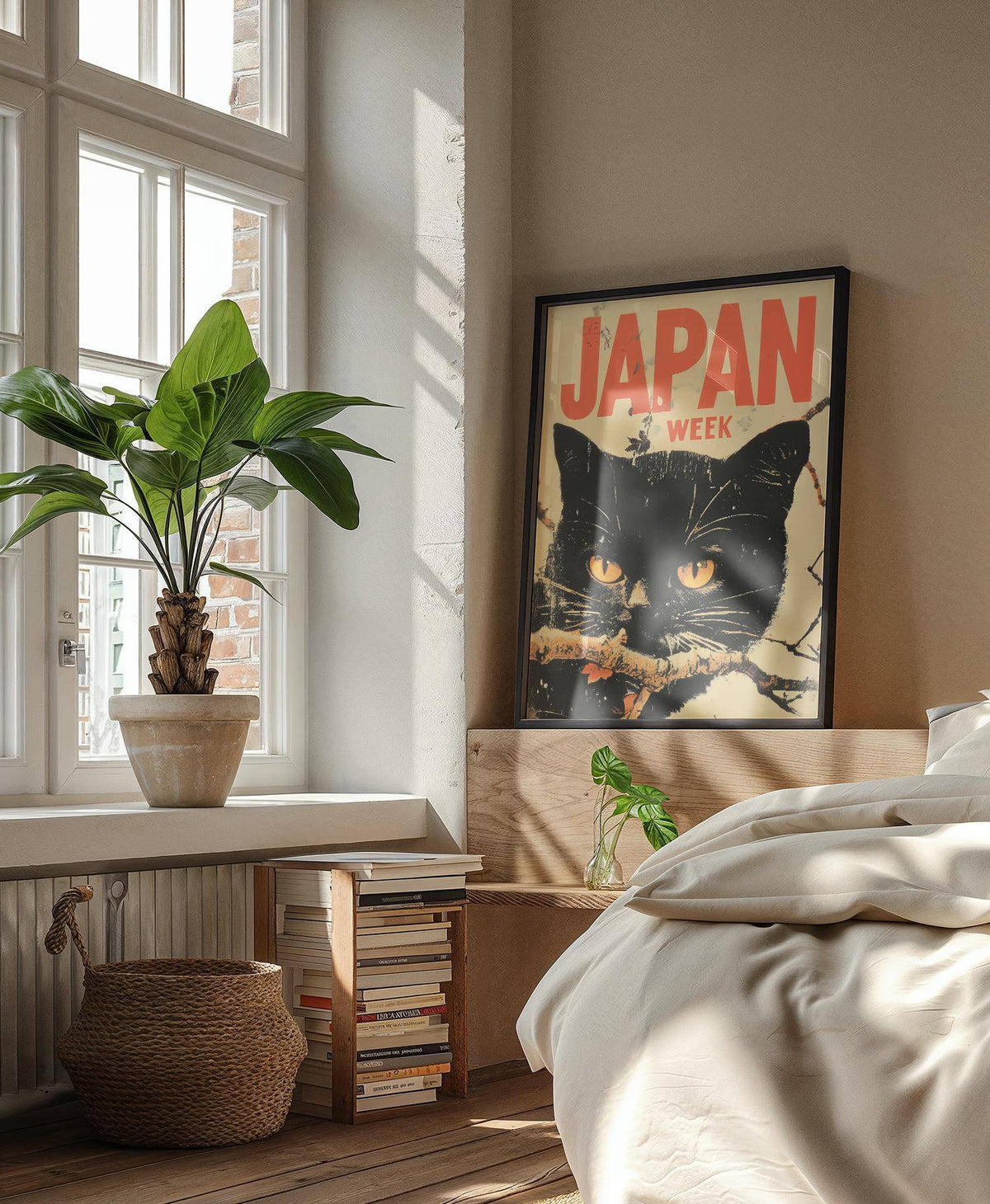 Artistic retro Japanese art inspired by classic Japan Week themes