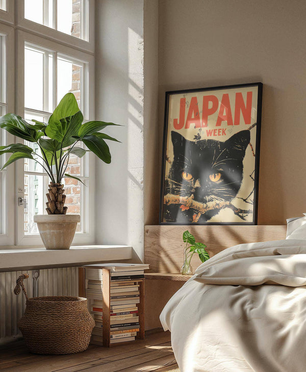 Artistic retro Japanese art inspired by classic Japan Week themes