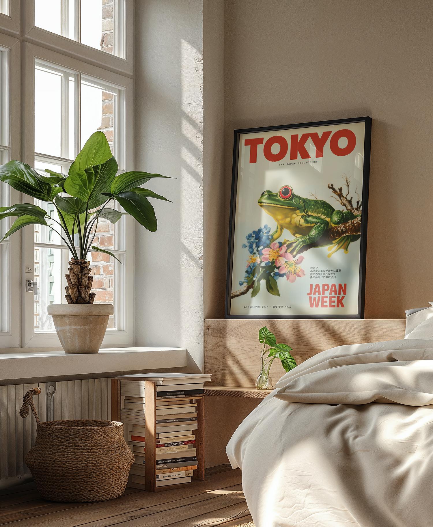 Tokyo Frog Serenity Print