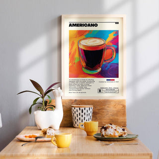 Coffee print for kitchen and coffee shop walls