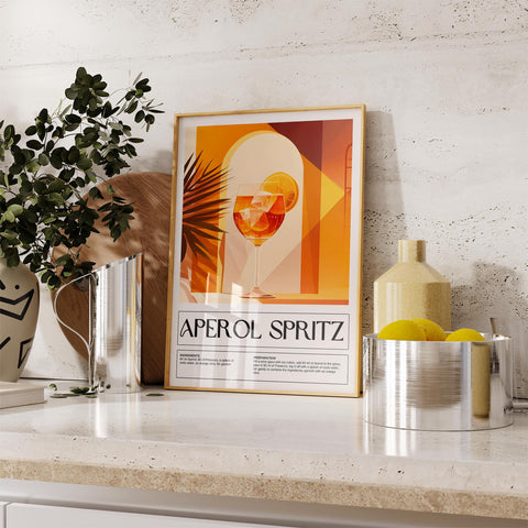 Kitchen wall art featuring Aperol Spritz