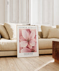 Cherry blossom living room wall art