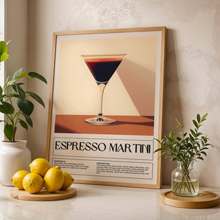 Elegant vintage cocktail posters for cocktail enthusiasts