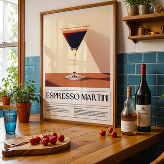 Retro-inspired vintage cocktail posters for mixology lovers