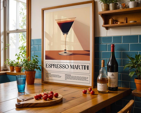 Retro-inspired vintage cocktail posters for mixology lovers
