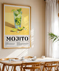 Refreshing mint lime Mojito drink poster