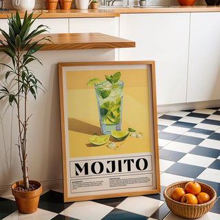Functional and decorative cocktail recipe in bar decor for home
