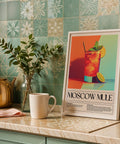 Moscow Mule recipe wall art for modern homes