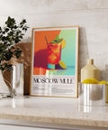 Bright Moscow Mule cocktail drink poster