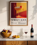 Whiskey Sour recipe print for modern kitchens