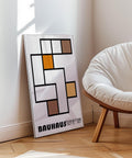 Modern wall art print inspired by Bauhaus.