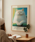 Cat lovers&#39; favourite, retro funny cat wall art print.