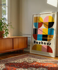 Bauhaus-inspired wall art for minimalist home or office.